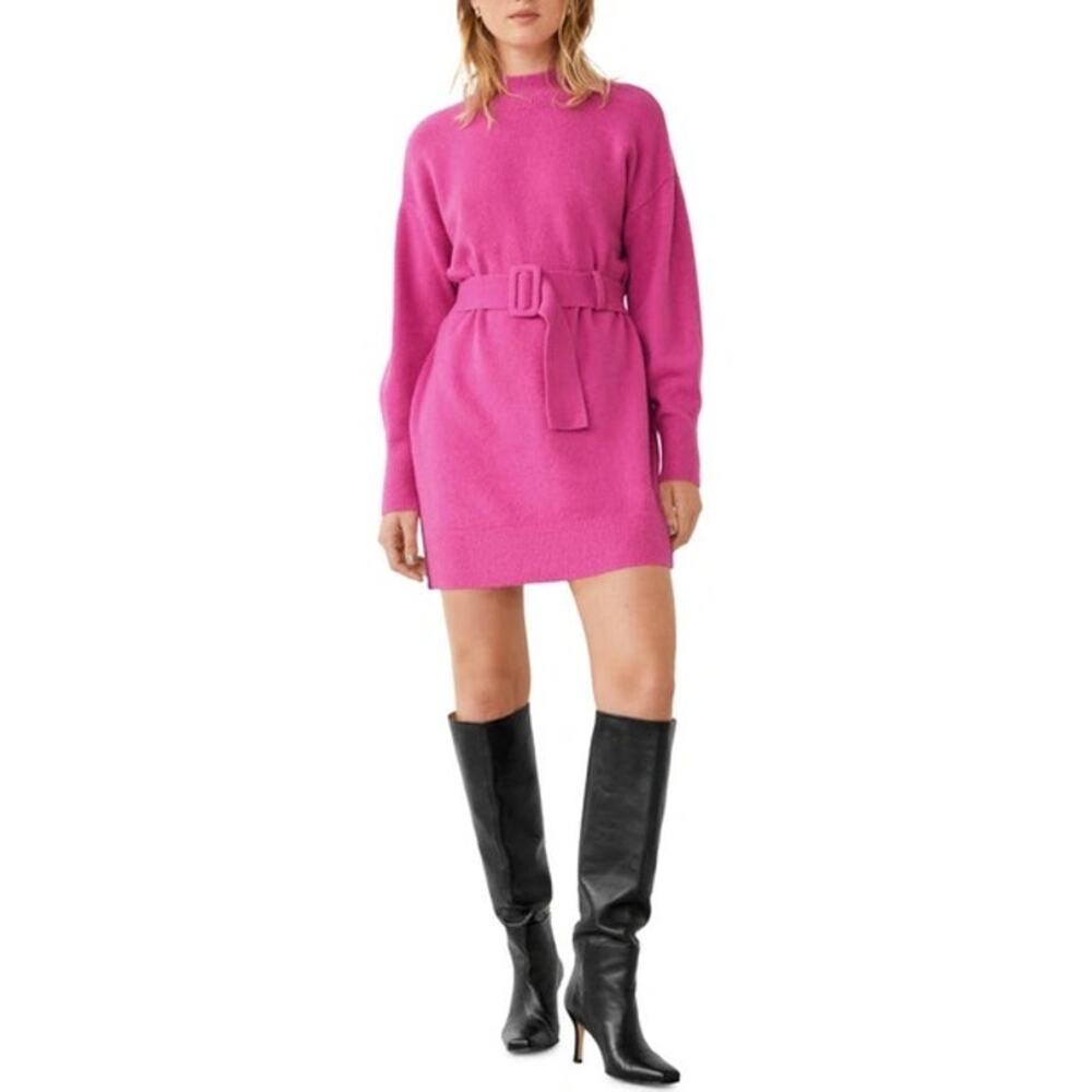 & other stories Belted Knit Sweater Dress